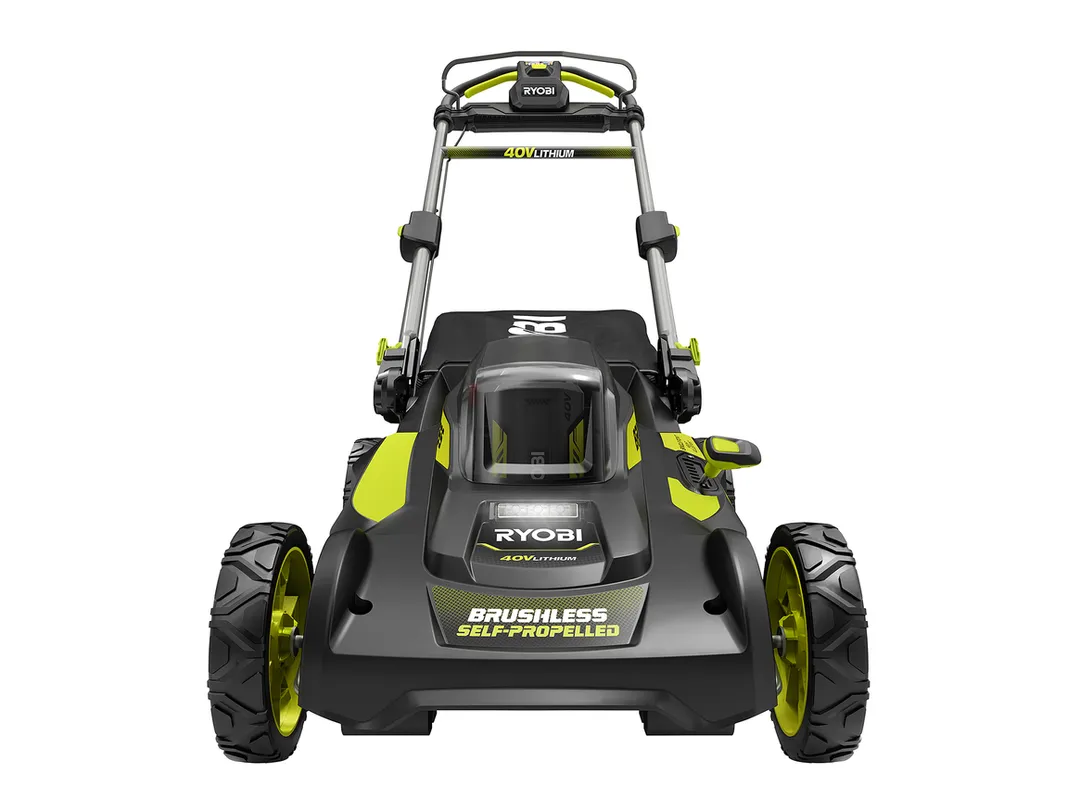RYOBI 20 in. 40-Volt Brushless Lithium-Ion Cordless Self-Propelled Walk Behind Mower with (2) 6.0 Ah Batteries and Charger, photo 7 of 8