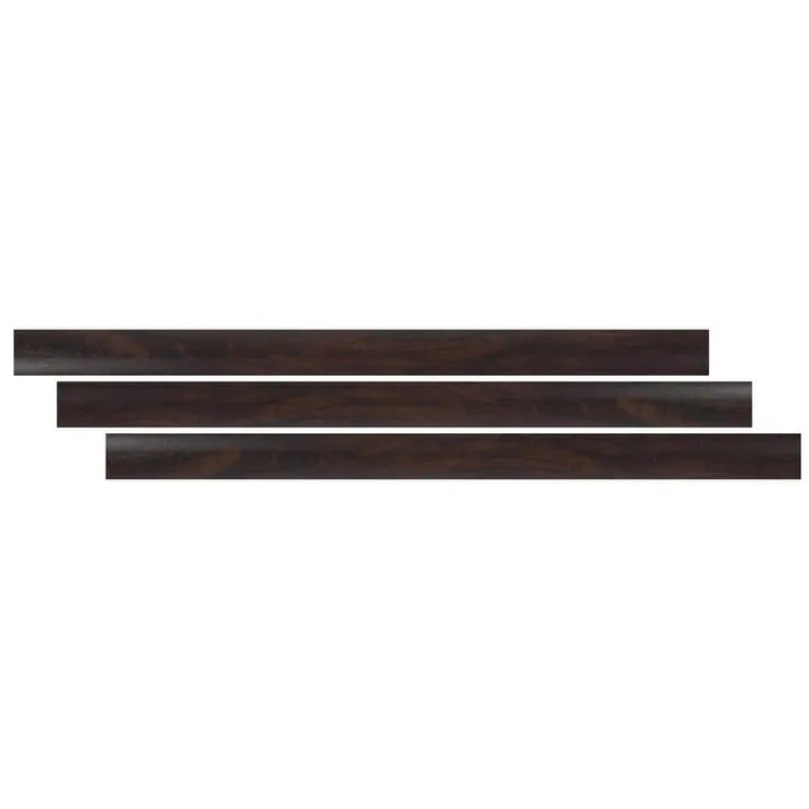 Aged Walnut 0.75 in. T x 2.75 in. W x 94 in. L Luxury Vinyl Flush Stairnose Molding, photo 5 of 7