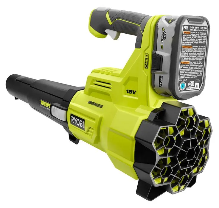 RYOBI 110 MPH 410 CFM 18-Volt ONE+ Brushless Lithium-Ion Cordless Variable-Speed Jet Fan 4Ah Battery Blower & Charger Included, photo 8 of 8