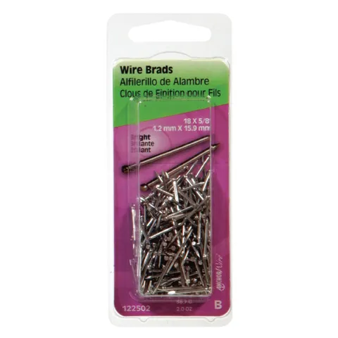 18-Gauge 5/8 in Bright Steel Brad Nails, 2 oz