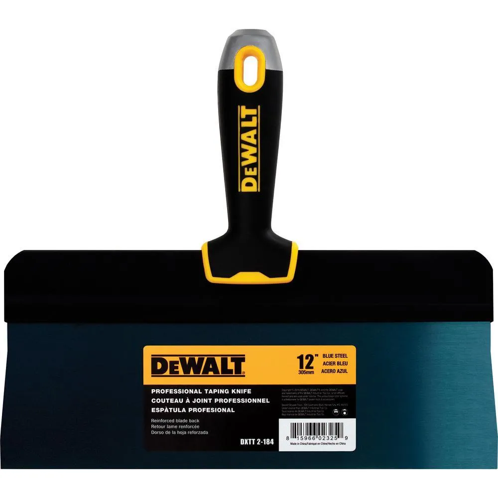 DEWALT 16 in. Blue Steel Big Back Taping Knife with Soft Grip Handle, photo 3 of 5
