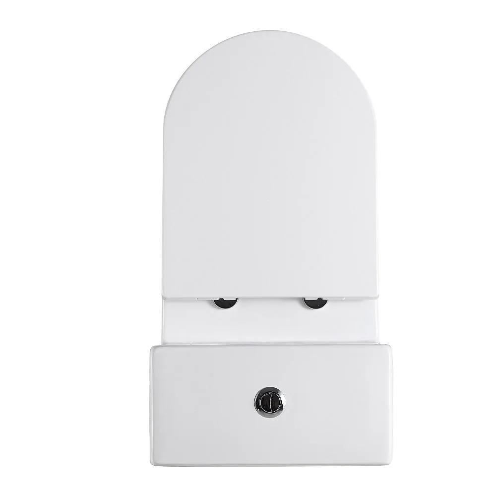 1-Piece 1.28 GPF Dual Flush High Efficiency Elongated Toilet in White, Seat Included, photo 3 of 7
