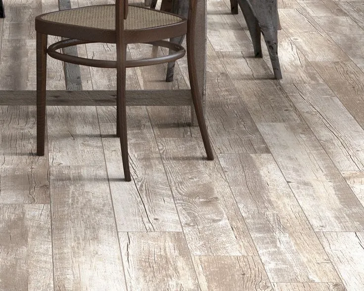 Style Selections Natural Timber Whitewash 6-in x 36-in Glazed Porcelain Wood Look Floor and Wall Tile, photo 2 of 8