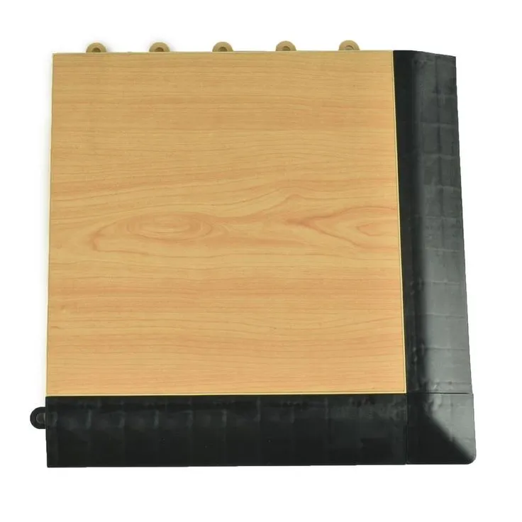 Greatmats Click Tile Black 2-3/8 in. x 12.14 in. x 5/8 in. Female Border Ramp with Loops (Case of 4), photo 4 of 8