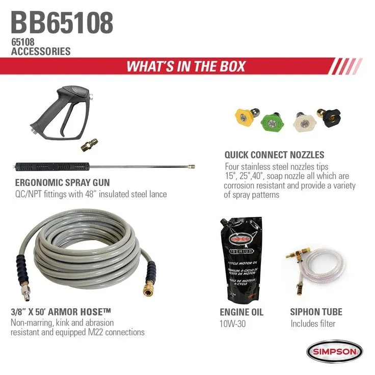 Simpson Big Brute 4000 PSI at 4.0 GPM Vanguard V-Twin Hot Water Gas Pressure Washer, photo 2 of 5