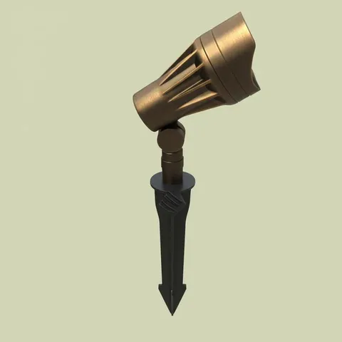 Brass LED Landscape Flood Light