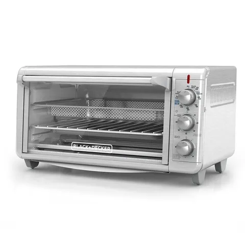 Crisp 'N Bake 1500 W 8-Slice Stainless Steel Toaster Oven with Fry Basket