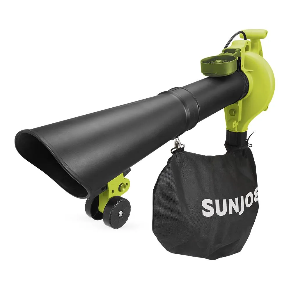Sun Joe 250 MPH 440 CFM 14 Amp Electric Handheld Blower/Vacuum/Mulcher in Green, photo 9 of 9