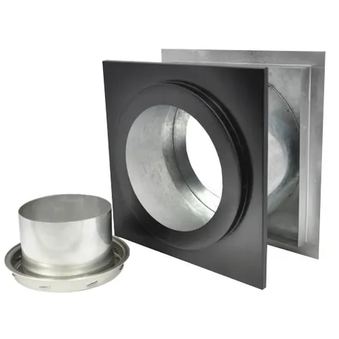 8-Inch Wall Thimble Kit with Finishing Collar (Through-Wall)