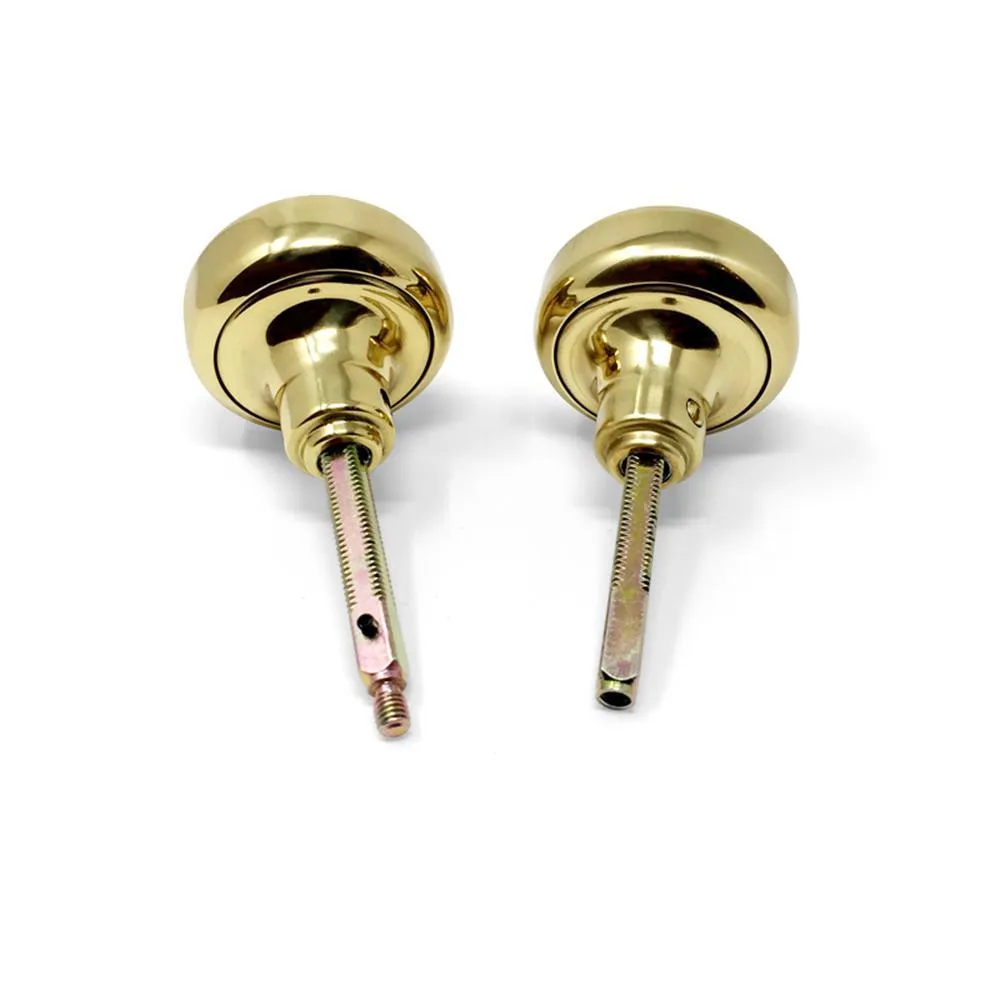 Brass Mortise Entry Right Hand Door Lock Set with 2-1/2 in. Backset, 2 SC1 Keys and Swivel Spindle, photo 2 of 6