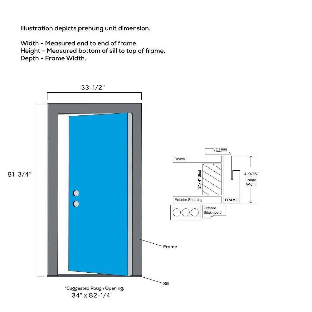 MMI Door 32 in. x 80 in. Internal Blinds Right-Hand Inswing 1/2-Lite Clear Primed Steel Prehung Front Door with Pet Door, photo 2 of 11