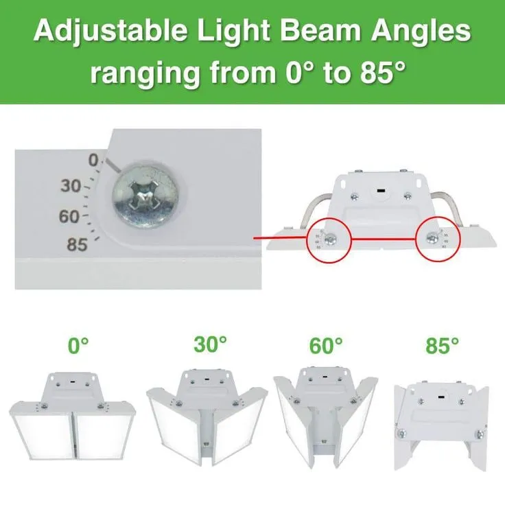Commercial Electric 15 in.  19000 Lumens 138-Watts Adjustable Beam Multiple CCT & Lumens Integrated LED High Bay Light 120-277V Dimmable, photo 9 of 10