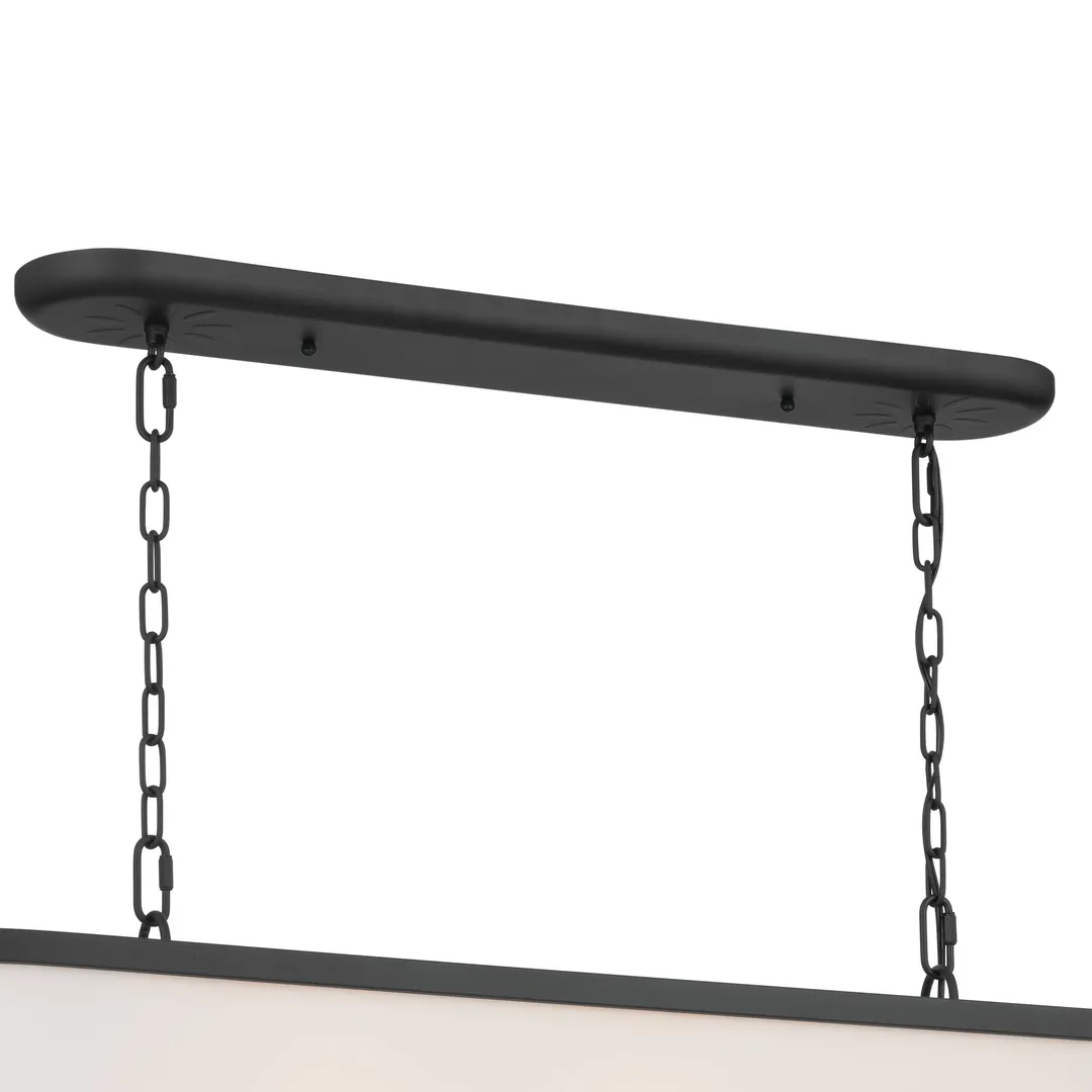 Kichler Heddle 8-Light Black Farmhouse Chandelier, photo 4 of 9