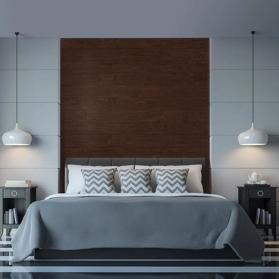 Style Selections Marvino Hickory 6.14-in W x 47.24-in L Handscraped Wood Plank Laminate Flooring, photo 5 of 6