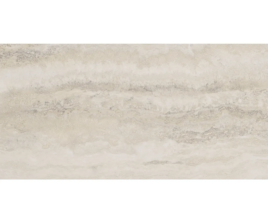 Style Selections Oyster Travertine 12-in x 24-in Groutable Water-Resistant Peel-and-Stick Luxury Vinyl Flooring Tile, 2-sq ft Piece, photo 5 of 7