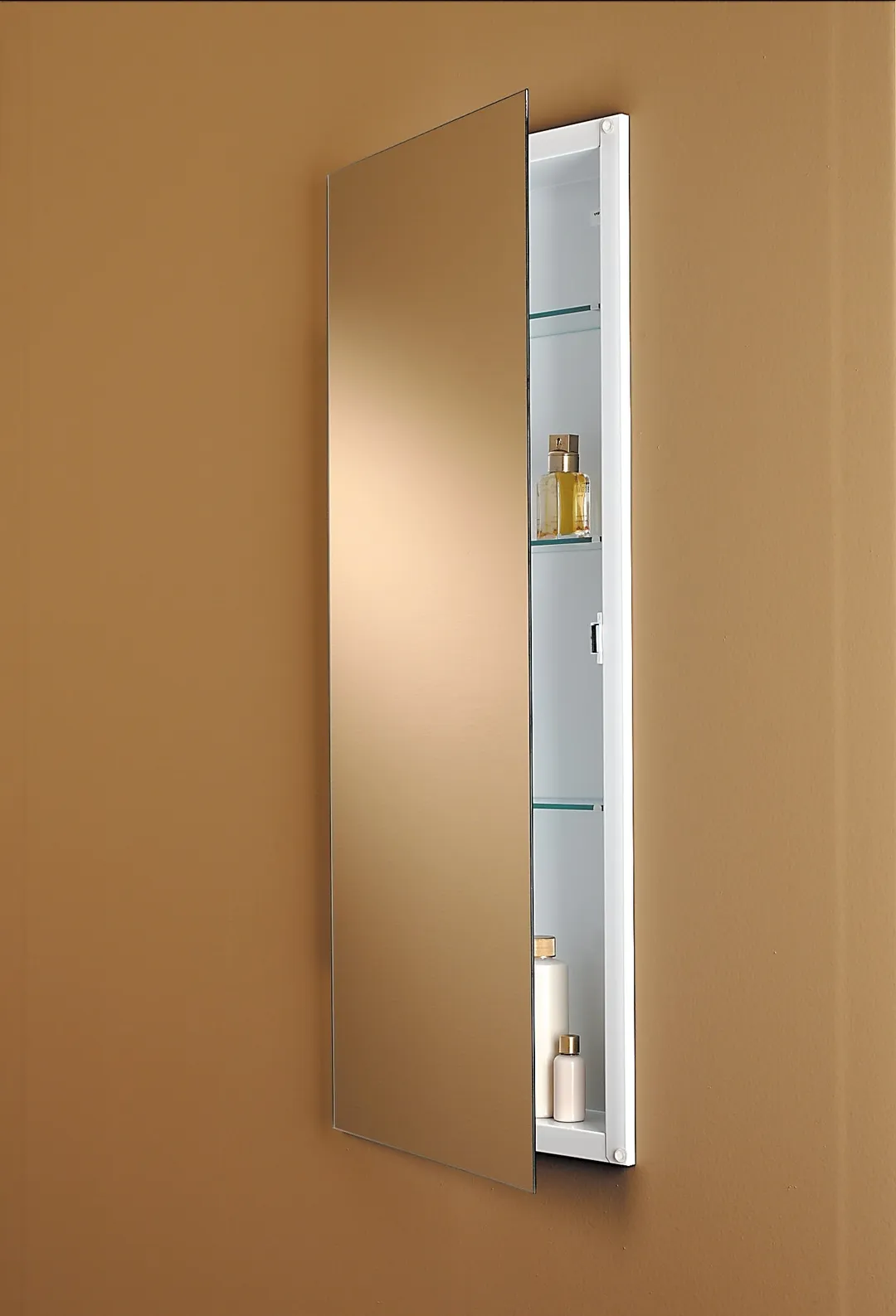 Jensen Low Profile 15-in x 36-in Recessed Mount Frameless Mirrored Medicine Cabinet, photo 2 of 5