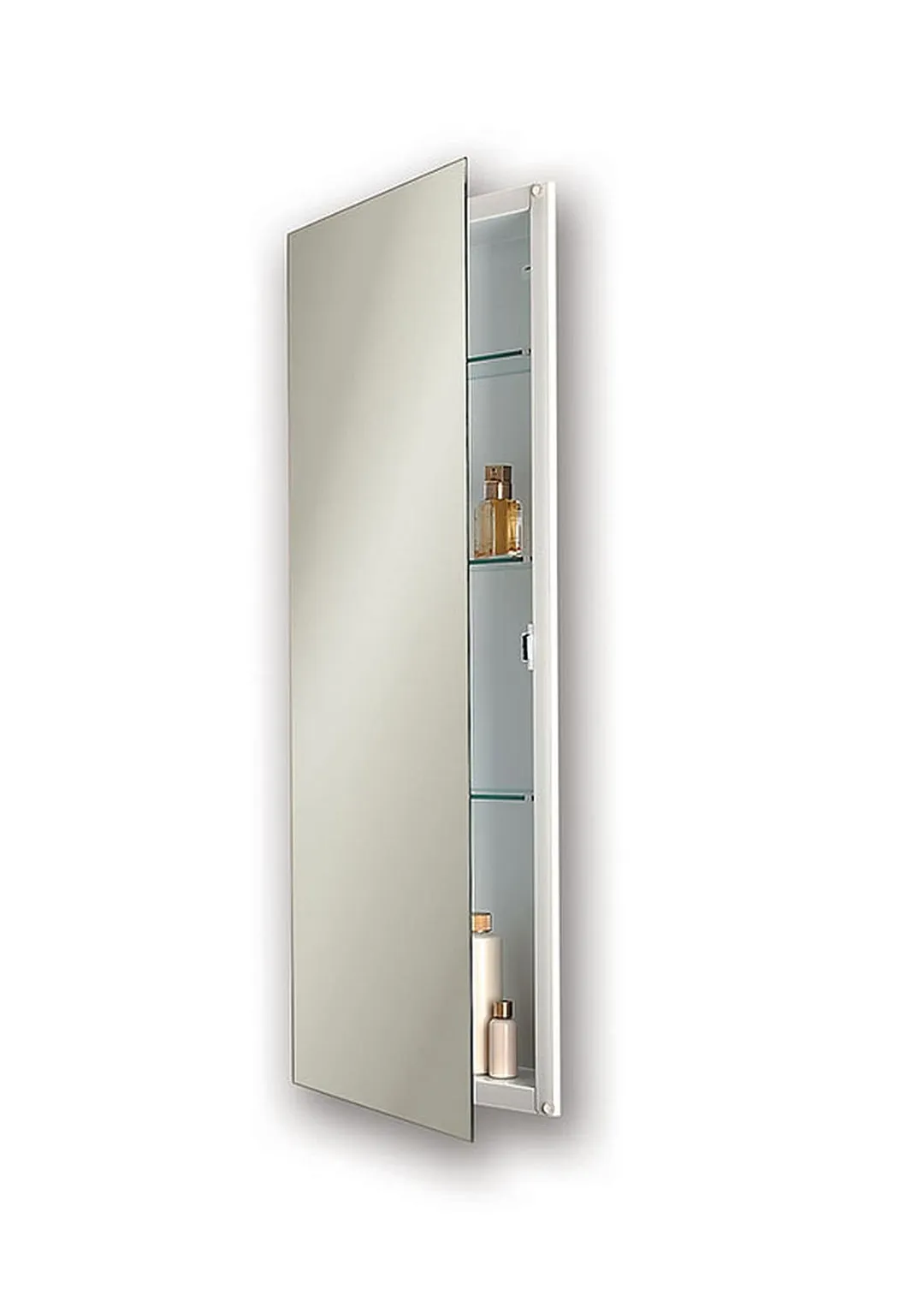 Jensen Low Profile 15-in x 36-in Recessed Mount Frameless Mirrored Medicine Cabinet, photo 3 of 5