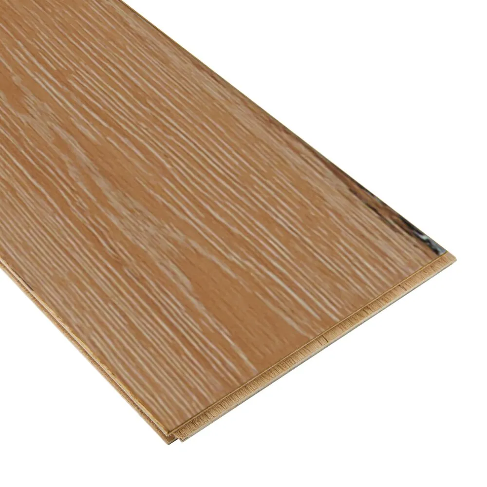 Bruce Nature of Wood Plus Rustic Warmth White Oak 6-1/2-in W x 7/16-in T x Varying Length Wirebrushed Engineered Hardwood Flooring (30.37-sq ft / Carton), photo 11 of 12