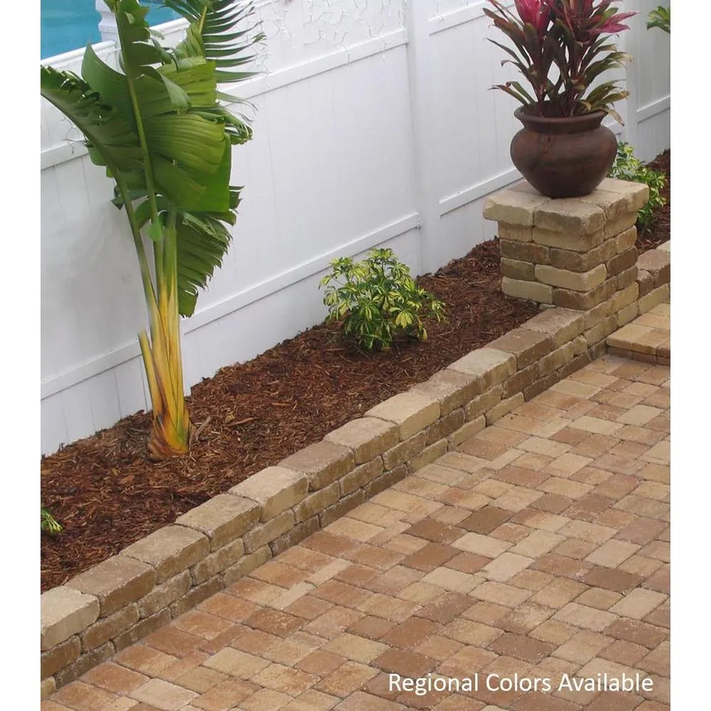 Oldcastle Olde Manor 3.75 in. x 11.5 in. x 8 in. Toscana Tan/Brown Concrete Garden Wall Block (120 Pieces / 40 Face ft. / Pallet), photo 2 of 6