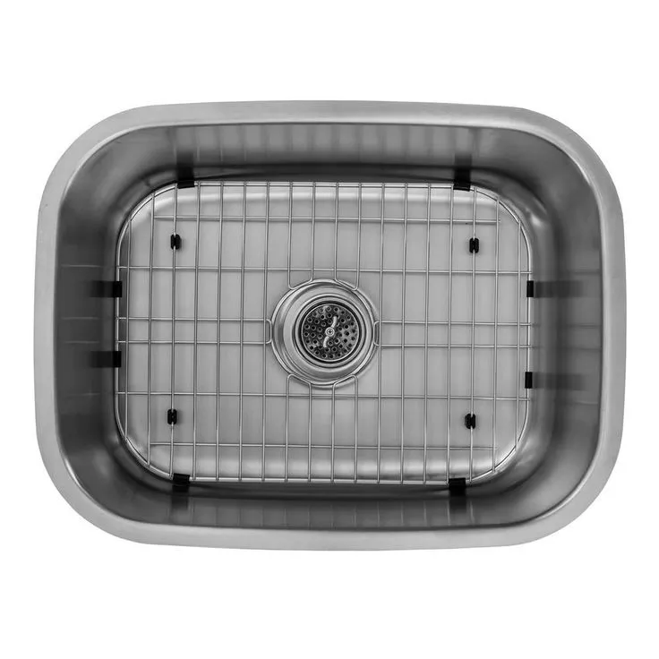 Undermount 23 in. 18-Gauge Stainless Steel Bar Sink in Brushed Stainless with Gooseneck Kitchen Faucet, photo 3 of 5