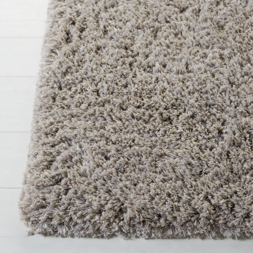 Safavieh Florence Shag Area Rug, 4 x 6, Silver, Handcrafted Indoor, photo 3 of 8