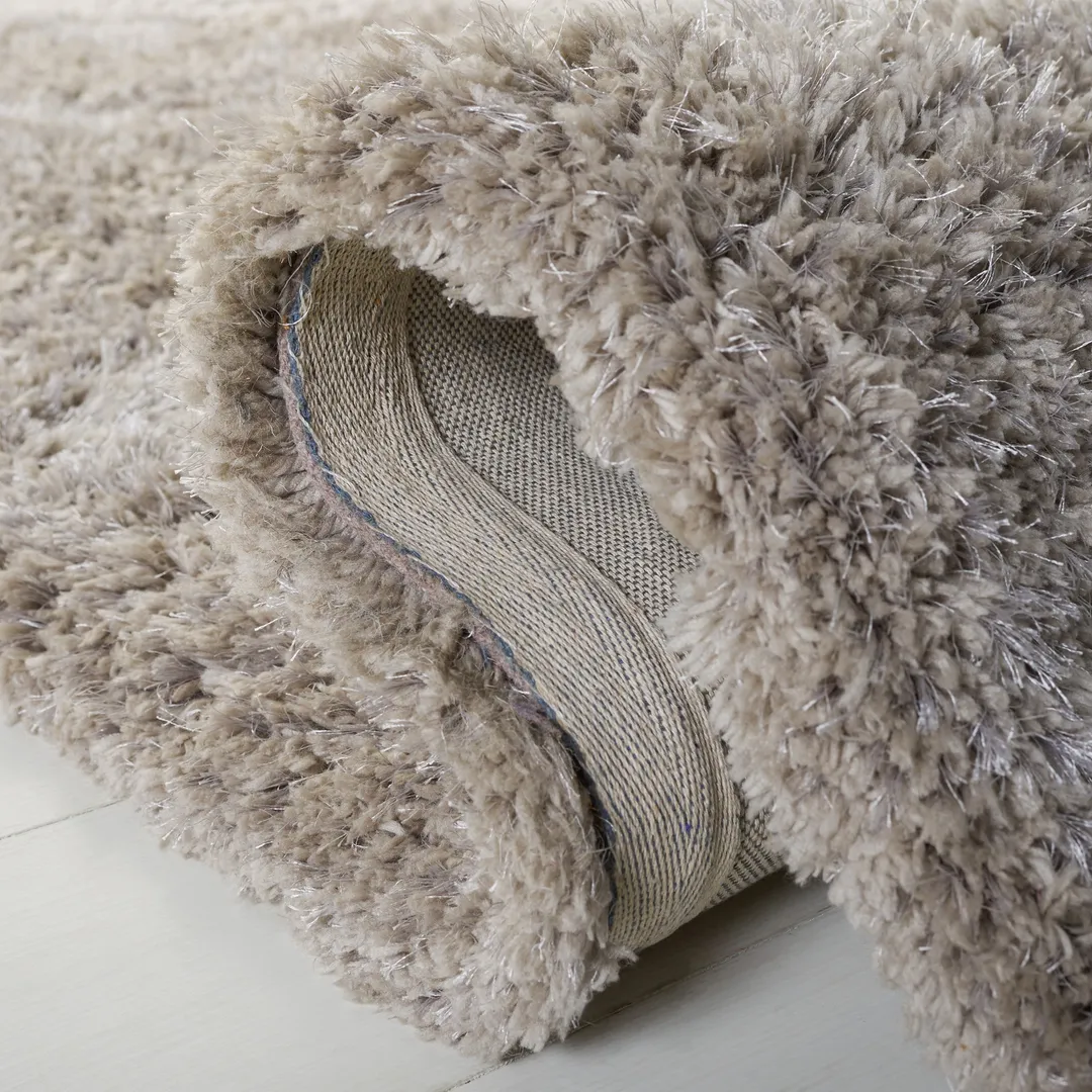 Safavieh Florence Shag Area Rug, 4 x 6, Silver, Handcrafted Indoor, photo 5 of 8