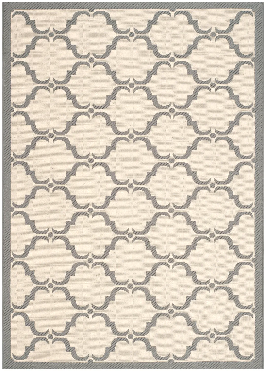 Safavieh Courtyard Aldo 5 x 8 Beige/Anthracite Indoor/Outdoor Trellis Coastal Area Rug, photo 2 of 4