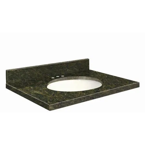 Transolid 43-in Uba Verde (Green) Granite Single Sink Bathroom Vanity Top, photo 2 of 4