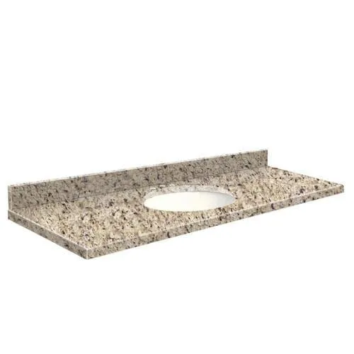 Transolid 61-in Giallo Ornamental Granite Single Sink Bathroom Vanity Top, photo 2 of 4