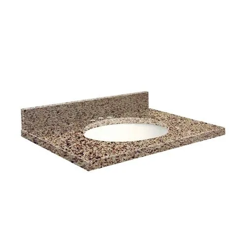 Transolid 25-in Bergamo Festival Quartz Bathroom Vanity Top with Undermount Sink and Backsplash, photo 2 of 4
