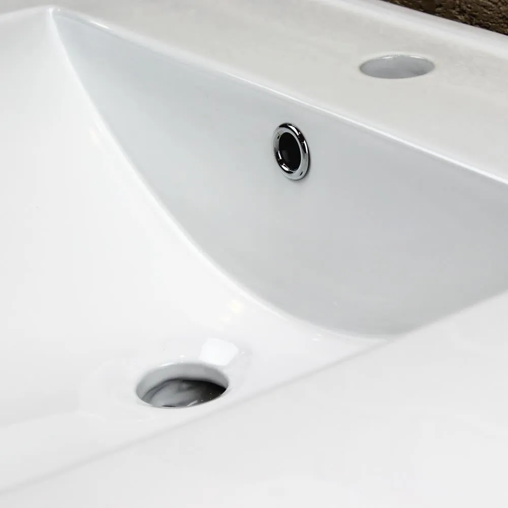 Transolid Juliette 25-in White Vitreous China Single-Hole Bathroom Vanity Top with Integral Sink, photo 10 of 20