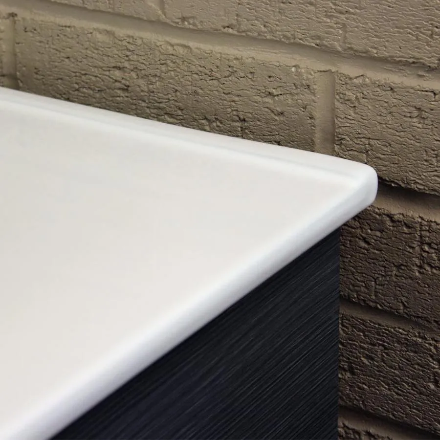 Transolid Juliette 25-in White Vitreous China Single-Hole Bathroom Vanity Top with Integral Sink, photo 8 of 20