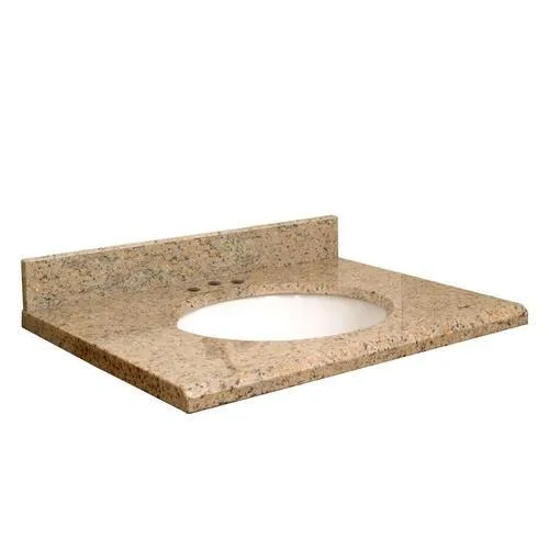 Transolid 37-in Giallo Veneziano (Brown) Granite Single Sink Bathroom Vanity Top, photo 2 of 3