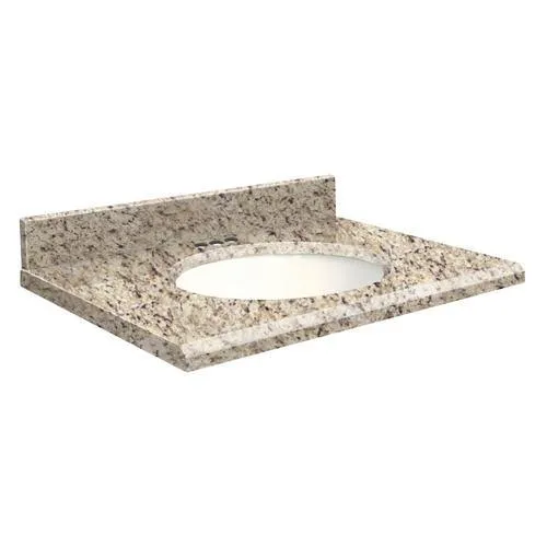 Transolid 49-in Giallo Ornamental Granite Single Sink Bathroom Vanity Top, photo 2 of 4