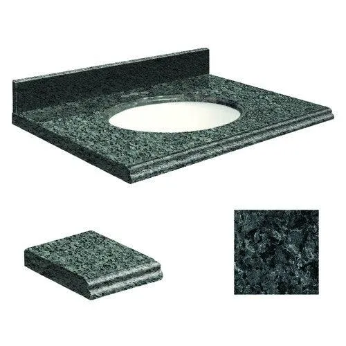 Transolid 49-in Blue Pearl Granite Single Sink Bathroom Vanity Top, photo 2 of 4