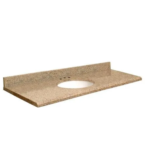 Transolid 61-in Giallo Veneziano Granite Single Sink Bathroom Vanity Top, photo 2 of 4