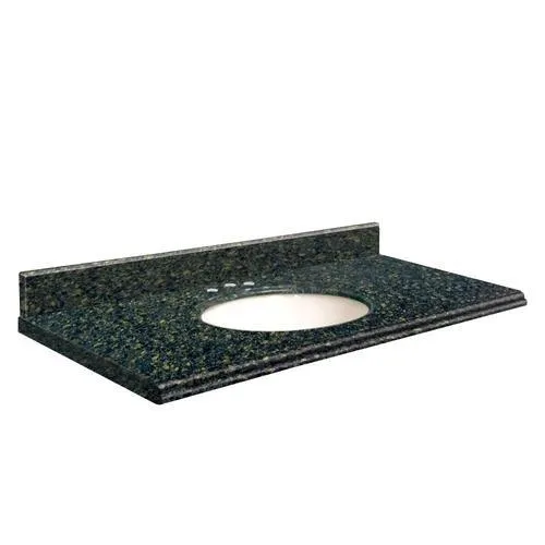 Transolid 25-in Manchester Square Quartz Single Sink Bathroom Vanity Top with Undermount Oval Sink, 3-Hole Widespread, Backsplash Included, photo 2 of 4