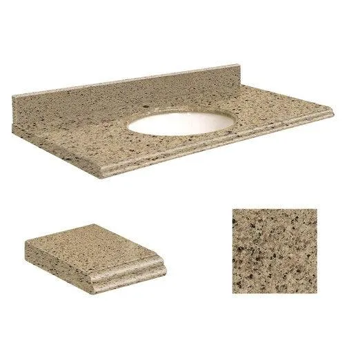 Transolid 25-in Windsor Castle Quartz Single Sink Bathroom Vanity Top, photo 2 of 4