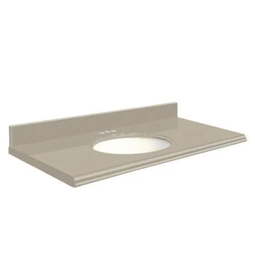 Transolid 31-in Olympia Gray Quartz Single Sink Bathroom Vanity Top, photo 2 of 4