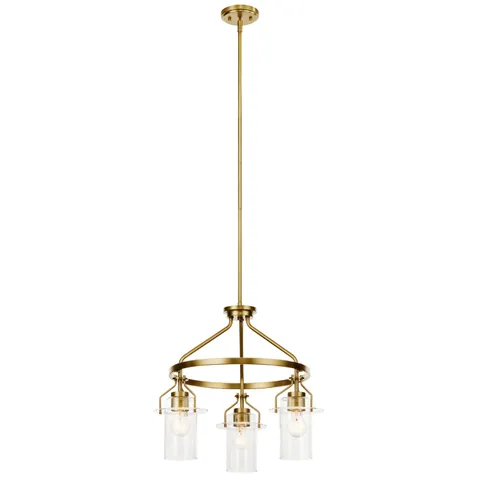 Everett Gold Industrial Chandelier