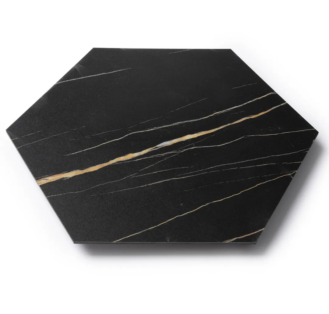 Lucida USA Noir Black Stone Look 28-mil x 9-in W x 10-in L Waterproof Glue Down Luxury Vinyl Tile Flooring (12.25-sq ft/ Carton), photo 9 of 9