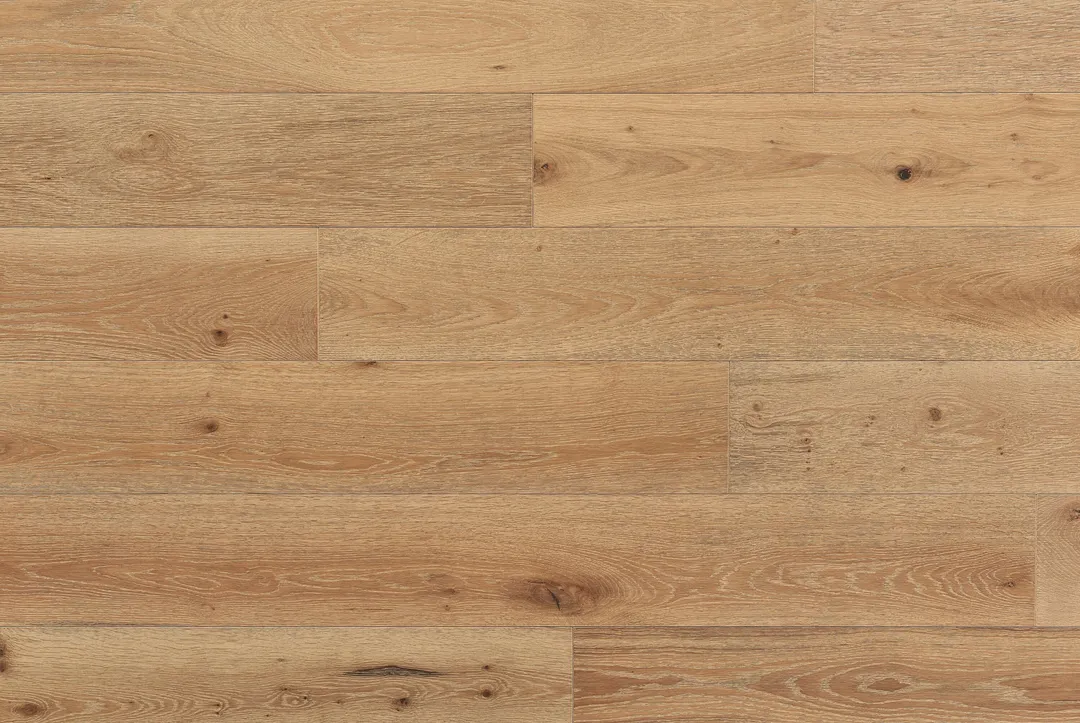Bruce Forest Rain Serene Neutral White Oak 7-7/16-in W x 1/4-in T x Varying Length Wirebrushed Waterproof Engineered Hardwood Flooring (15.54-sq ft / Carton), photo 13 of 13