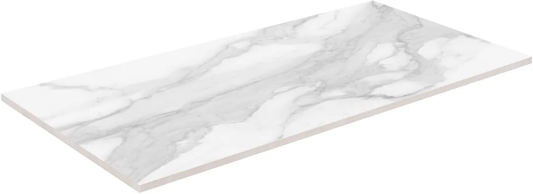 Satori Regent Statuario Abisso 24-in x 48-in Polished Porcelain Marble Look Floor and Wall Tile (7.75-sq. ft/ Piece), photo 3 of 11