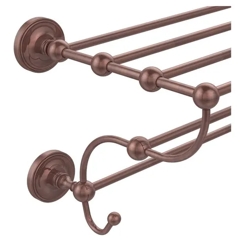 Prestige Regal Collection 24-in Train Rack Towel Shelf in Antique Copper