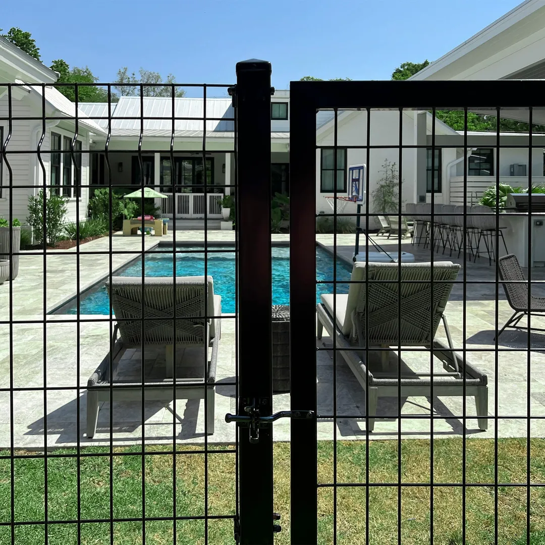 Ironcraft Euro 2-in W Black Powder-coat Steel Decorative Metal Security Universal Fence Post, photo 10 of 12