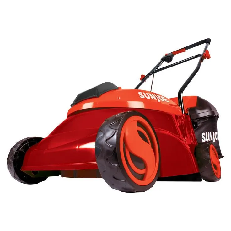 Sun Joe 14 in. 28-Volt Cordless Walk-Behind Push Mower Kit with 5.0 Ah Battery + Charger, Red, photo 4 of 5