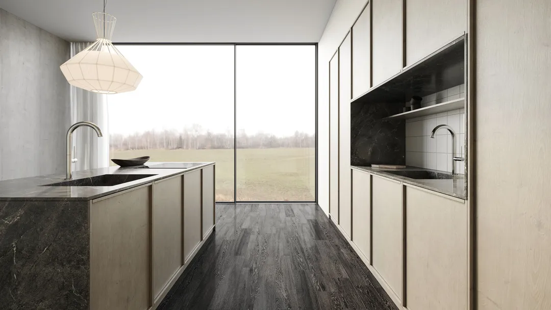 Satori Sedona Midnight 6-in x 36-in Matte Porcelain Wood Look Floor Tile (1.45-sq. ft/ Piece), photo 4 of 7