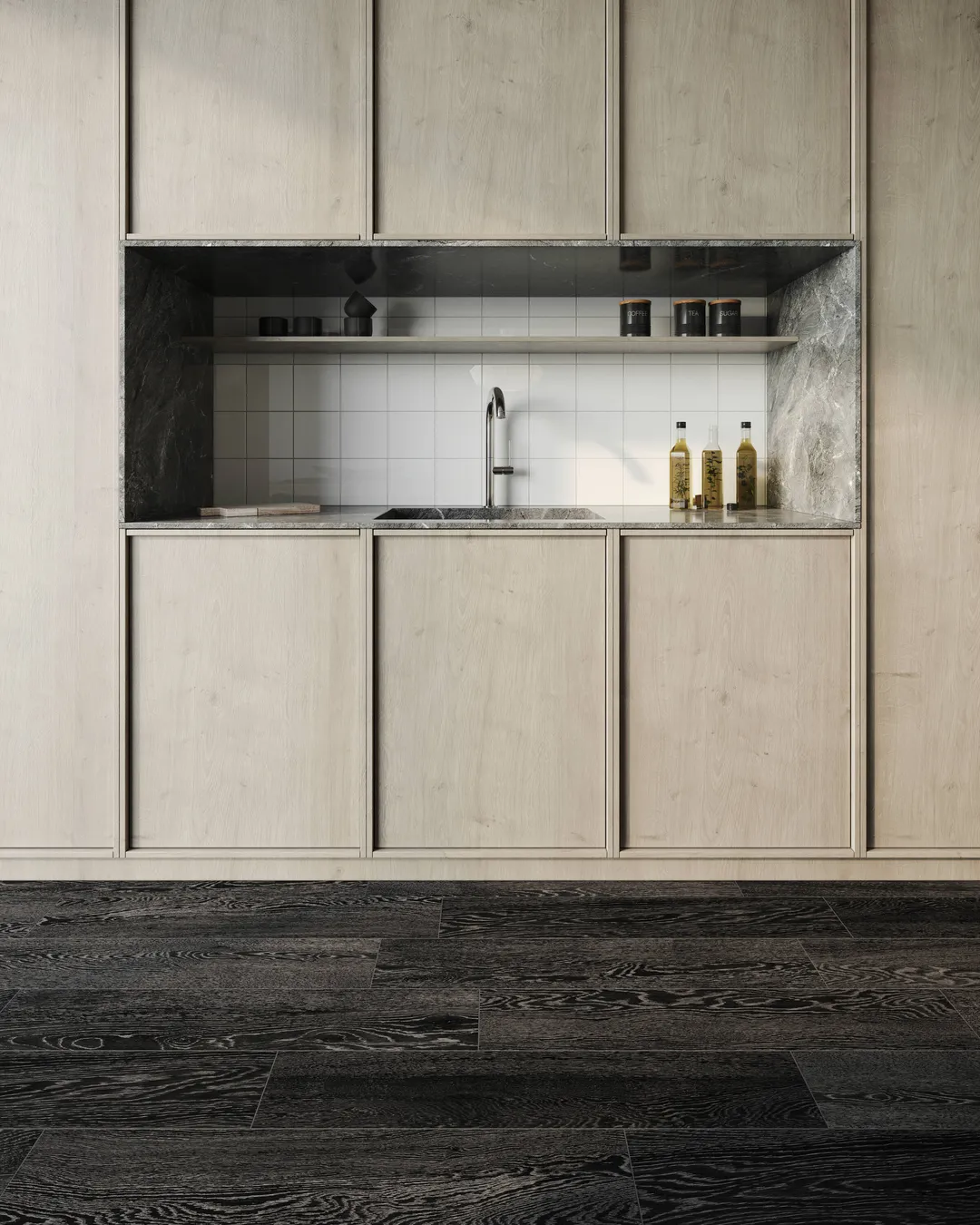Satori Sedona Midnight 6-in x 36-in Matte Porcelain Wood Look Floor Tile (1.45-sq. ft/ Piece), photo 2 of 7