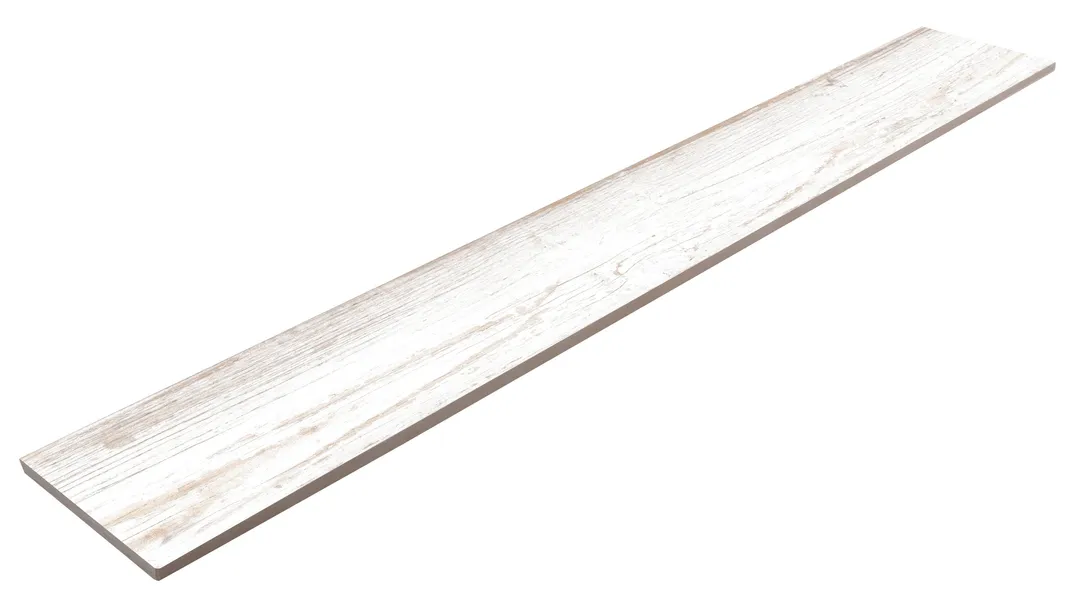 Satori Laguna Antique White 6-in x 36-in Matte Porcelain Wood Look Floor Tile (1.45-sq. ft/ Piece), photo 3 of 8