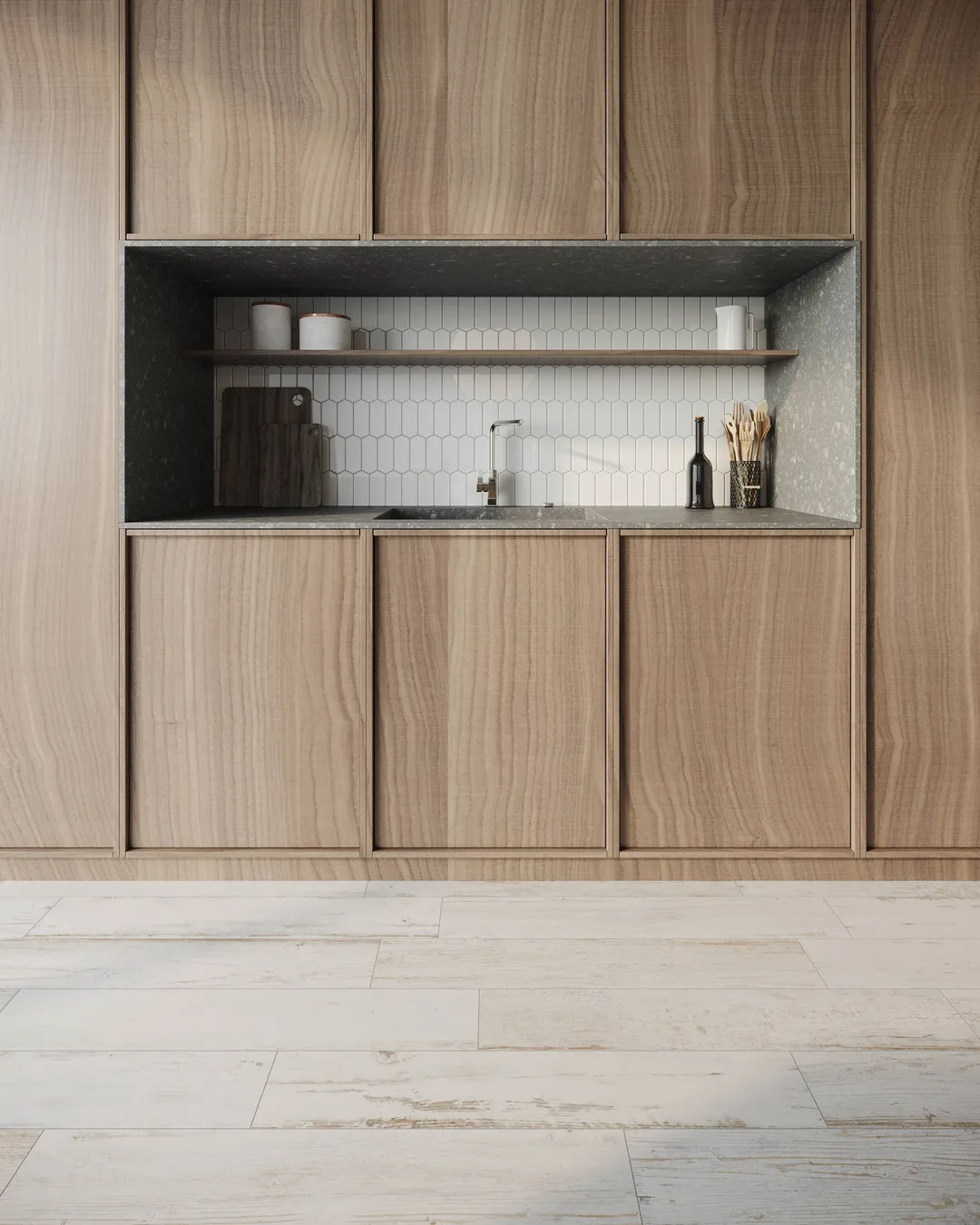 Satori Laguna Antique White 6-in x 36-in Matte Porcelain Wood Look Floor Tile (1.45-sq. ft/ Piece), photo 2 of 8